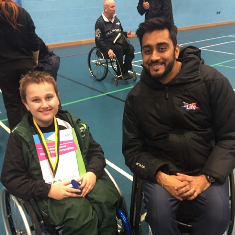 News » Michael Thrilled To Meet Triple Paralympian Mandip Sehmi